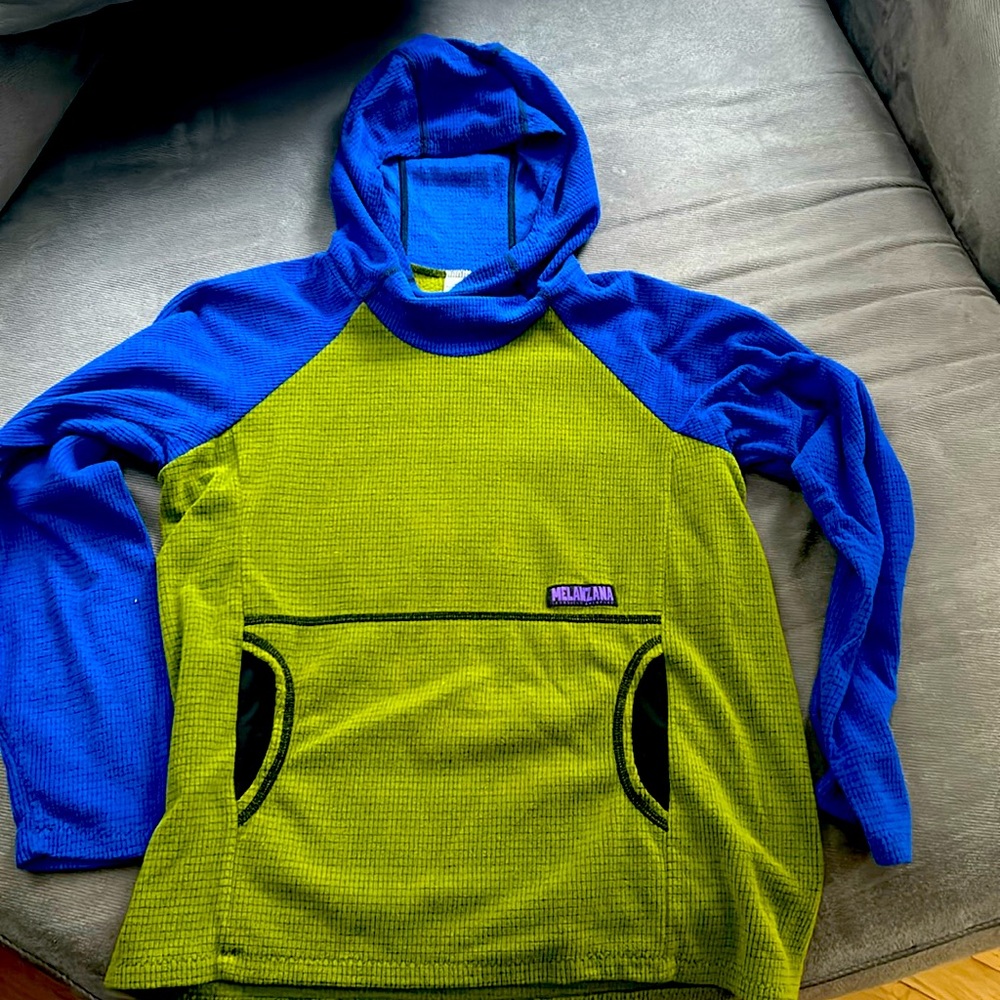 Melanzana micro grid hoodie